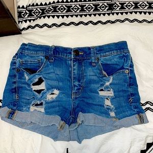 Denim shorts